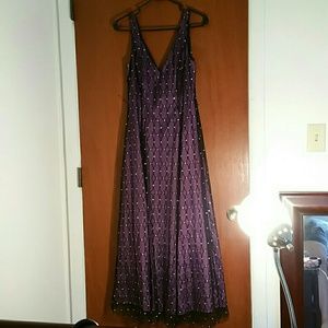Deep purple dress